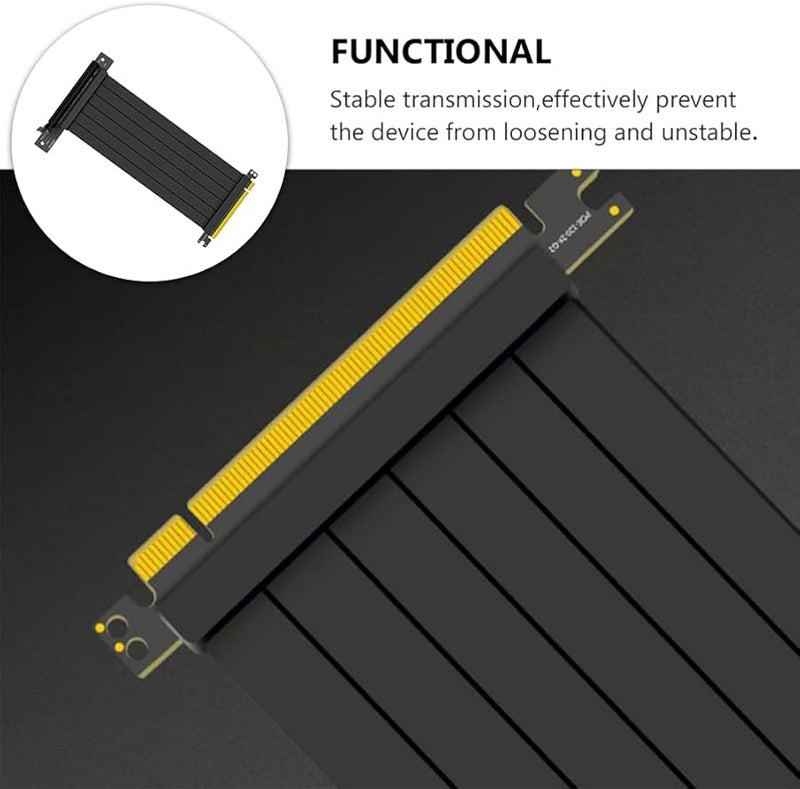 90 Degree PCIe Riser Cable Extension 40cm Flexible High Speed GPU Adapter Stable Connection - Image 2